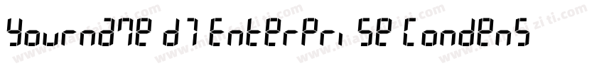 Yourname D7 Enterprise Condensed字体转换